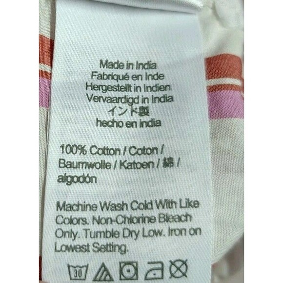 J Crew Women's Button Shirt Size 4 Pink/White Stripe Long Sleeve Lightweight... - Picture 11 of 11